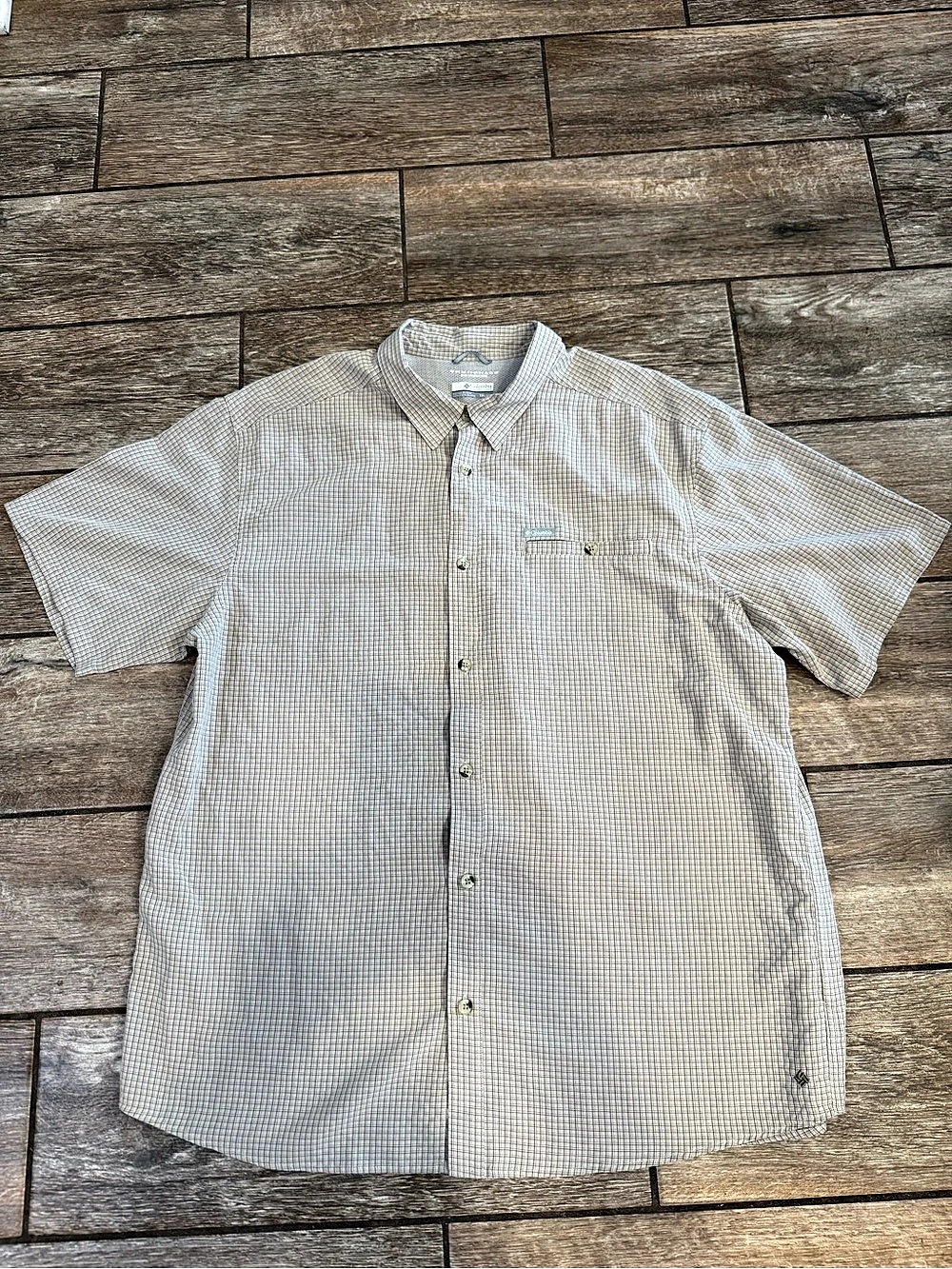 Columbia PFG Omni-Shade Sun Protection Shirt Plaid XXL Like New